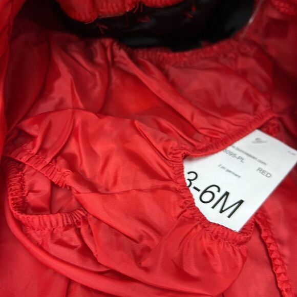 Iris and Ivy Velvet and plaid Taffeta Holiday Party Formal Dress size 3-6m  NWT - Picture 8 of 9